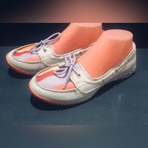 Columbia PFG Sunvent Omnigrip Leather Boat/Deck Shoe Gray Sz 8 Techlite Women’s